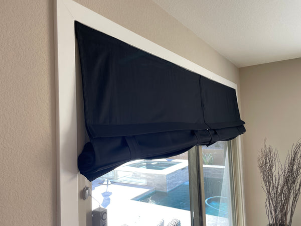 Black Sliding Glass Door Curtain Shade Price 1 panel