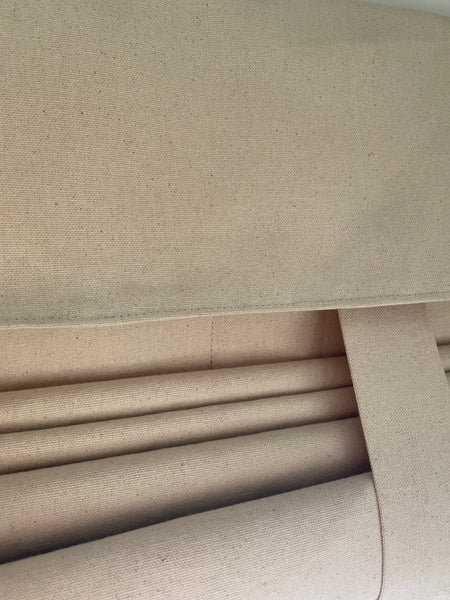 Oatmeal Canvas French Door Curtain 1 Panel