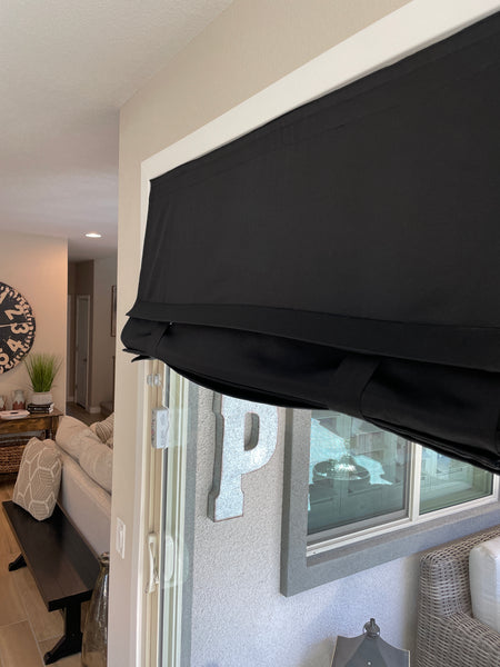 Black Sliding Glass Door Curtain Shade Price 1 panel