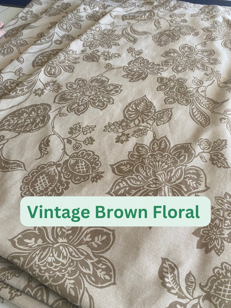 Upcycling Sale! Choose One of Three Washable Fabrics for your Upcycled Custom Curtain - 1 Panel - no returns
