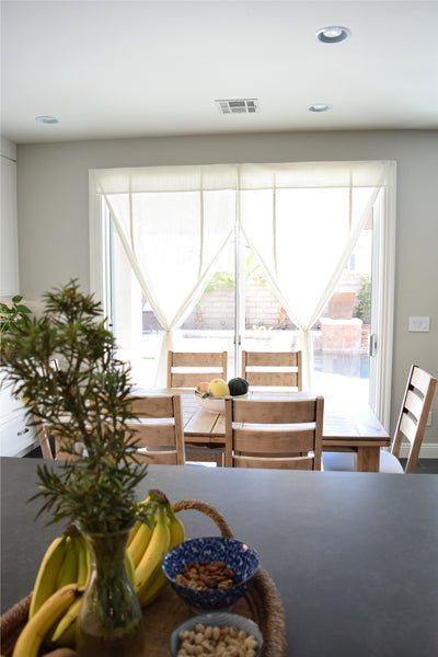 Off White Cascade Camalay® Curtain for Sliding Glass Doors 1 panel