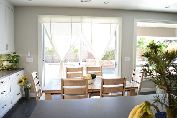 Off White Cascade Camalay® Curtain for Sliding Glass Doors 1 panel