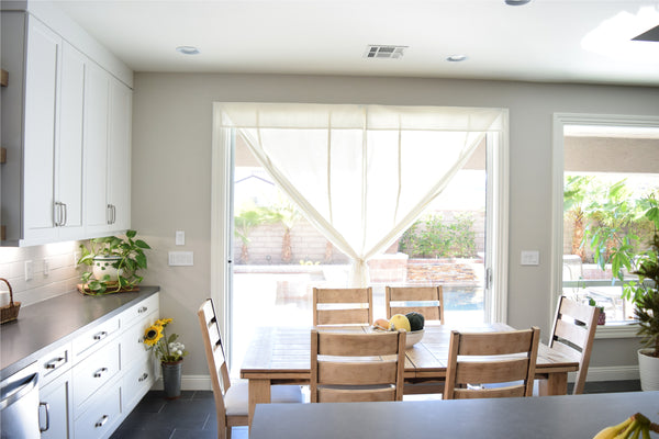 Off White Cascade Camalay® Curtain for Sliding Glass Doors 1 panel