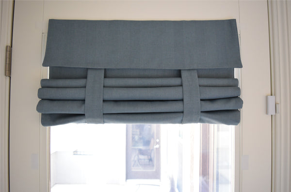 Morning Blue Herringbone French Door Curtain 1 panel