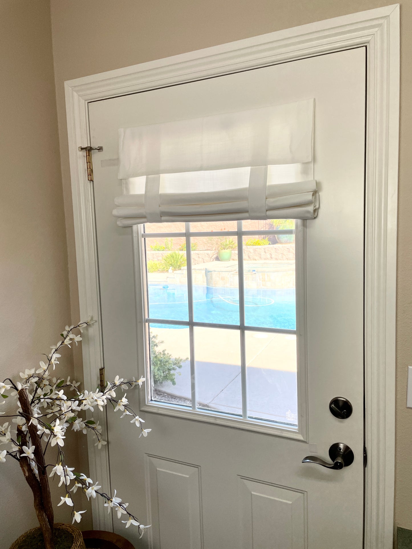 Blowout Sale Before Tariff Hits! Bright White Door Curtain Washable 1 panel