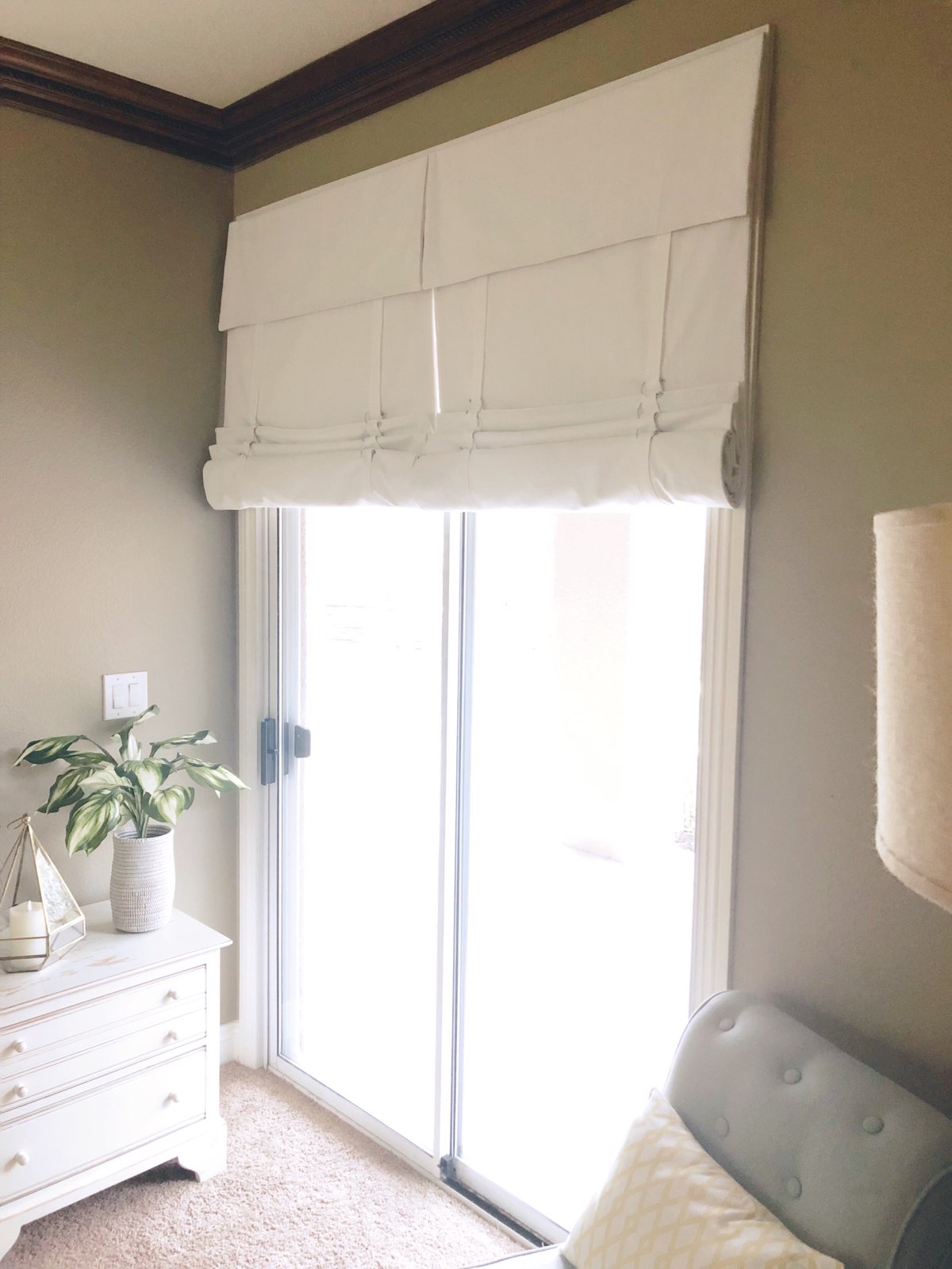 Off White Cascade Camalay® Curtain with Blackout for Sliding Glass Doors 1 panel