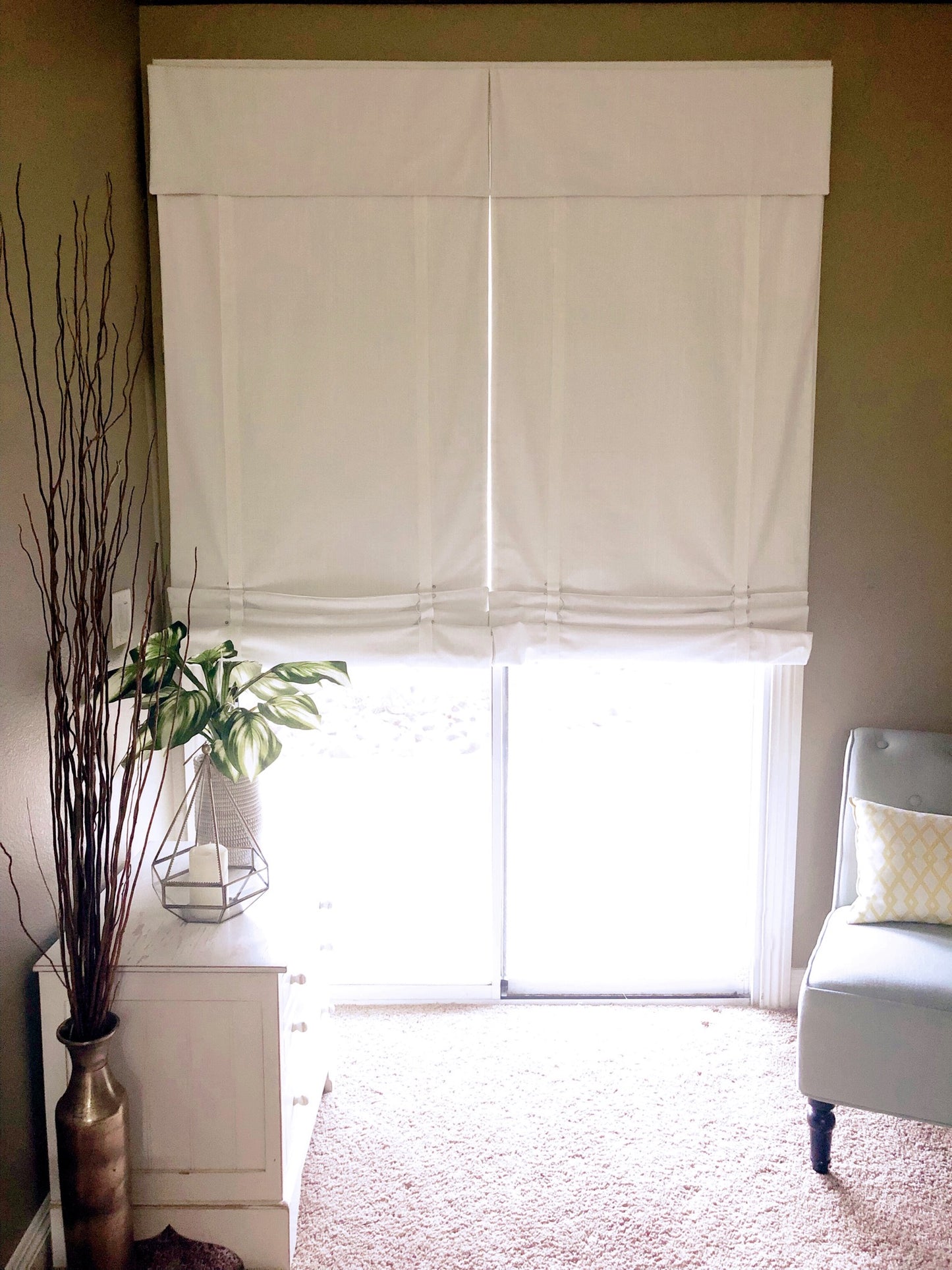 Off White Cascade Camalay® Curtain with Blackout for Sliding Glass Doors 1 panel