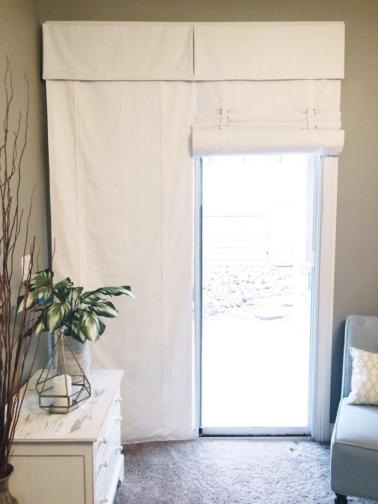 Off White Cascade Camalay® Curtain with Blackout for Sliding Glass Doors 1 panel