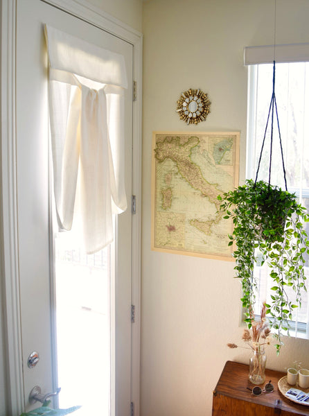 White French Door Curtain (Color is off white) - Dani Designs Co