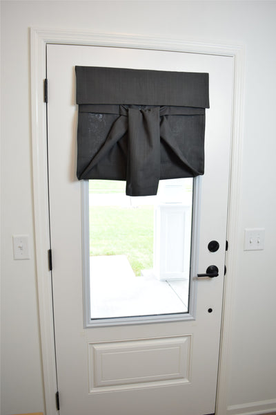 Dark Gray Front Door Curtain 1 panel
