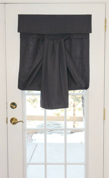 Dark Gray French Door Curtain 1 panel