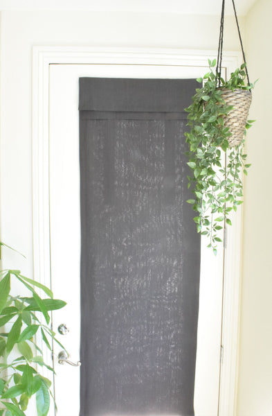 Dark Gray French Door Curtain 1 panel