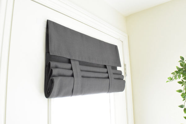Dark Gray French Door Curtain 1 panel