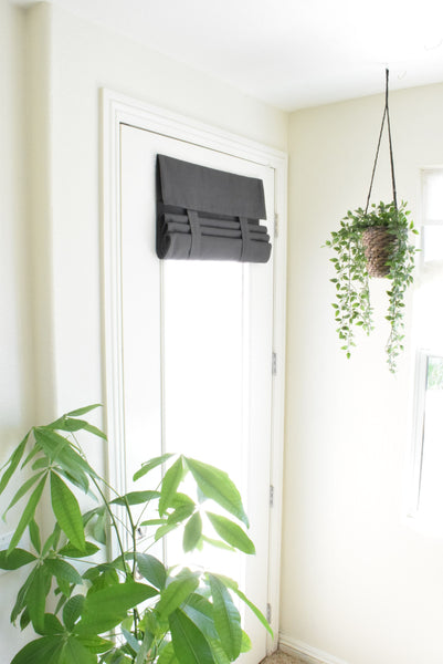 Dark Gray French Door Curtain 1 panel