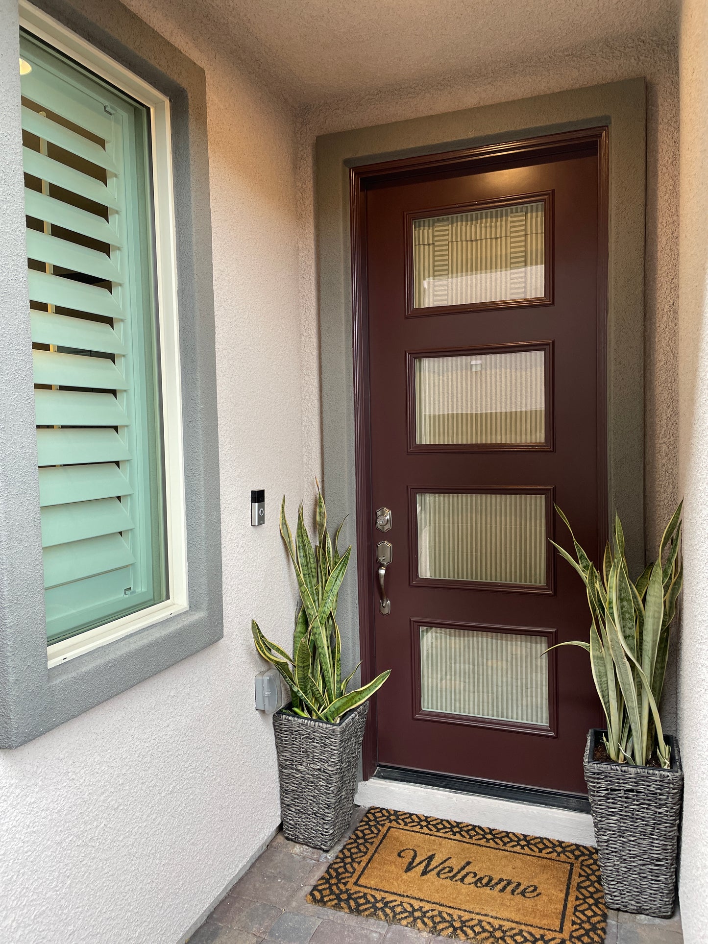 Sage Striped French Door Curtain - 1 Panel