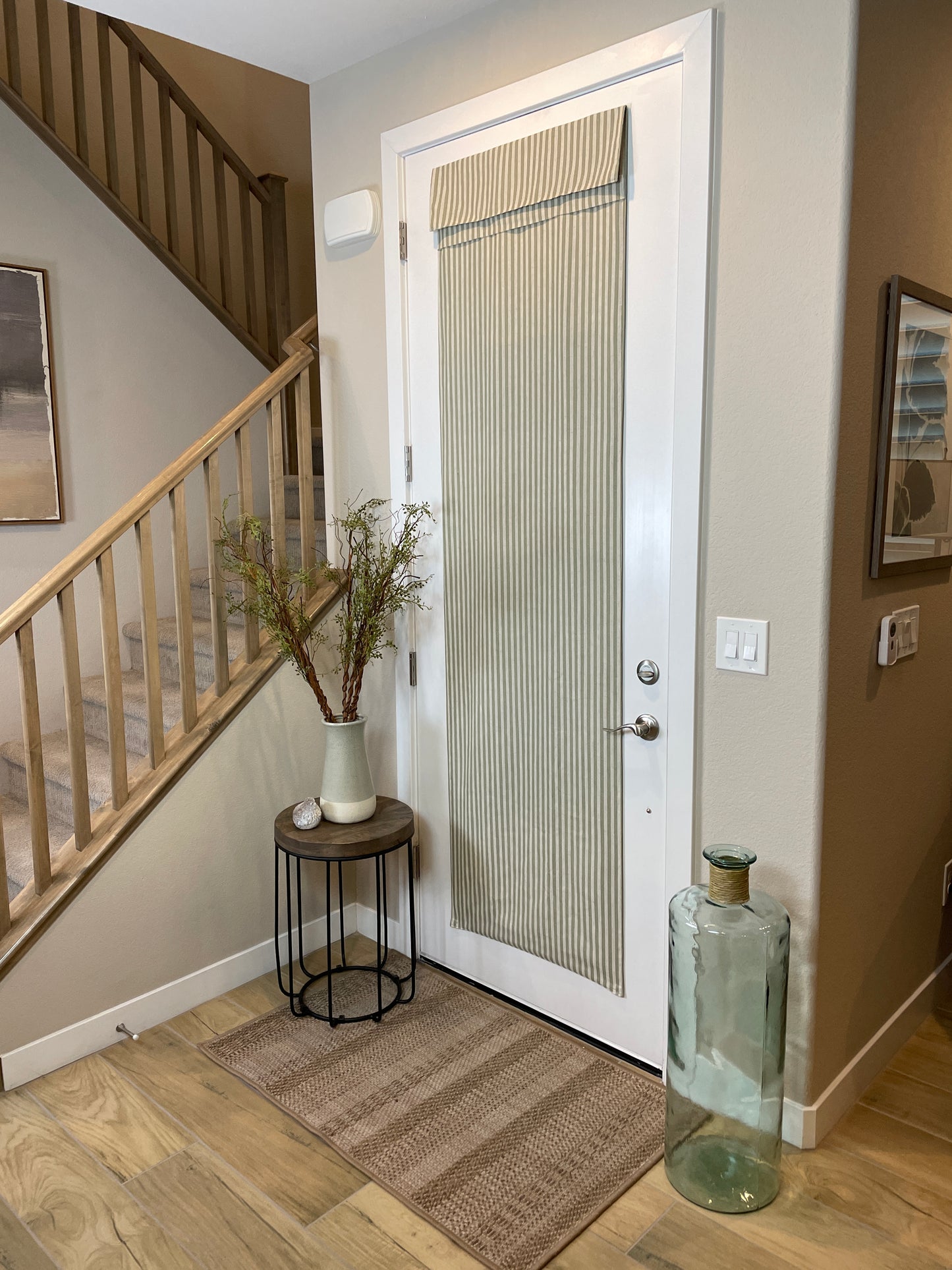 Sage Striped French Door Curtain - 1 Panel