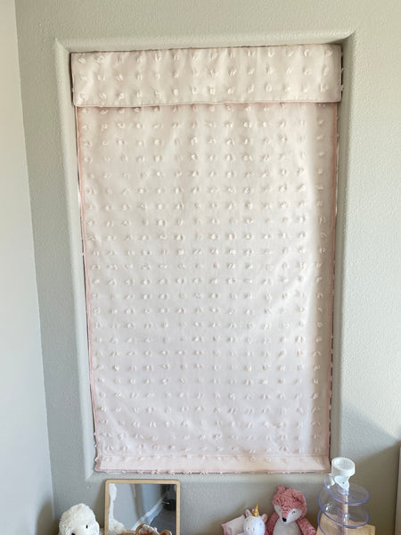 Pink Tutu Pom Pom Blackout Washable Nursery Curtain 1 panel
