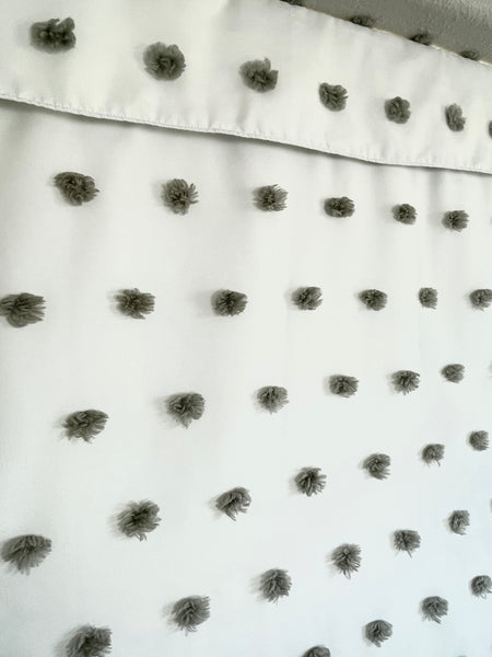 Elephant Puffs Pom Pom Blackout Washable Nursery Curtain 1 panel