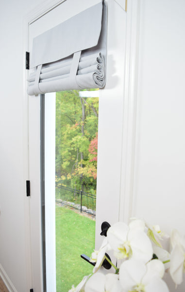 Light Gray French Door and Front Door Curtains Washable 1 panel