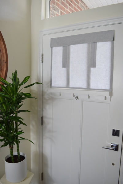 Light Gray Small Front Door and Sidelight Curtains 1 panel
