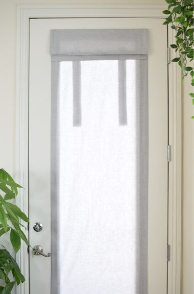 Light Gray Soft Cotton French Door Curtain 1 panel