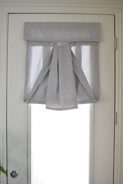 Light Gray Soft Cotton French Door Curtain 1 panel
