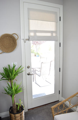 Natural Beige Drop Down Extra Long French Door Curtain 1 panel