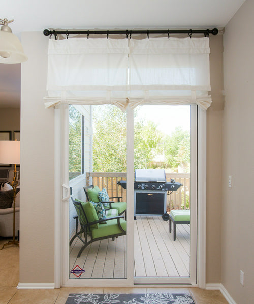Off White Sliding Glass Door Curtain Shade Price 1 panel