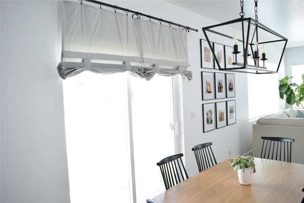 Light Gray Soft Cotton Sliding Glass Door Curtain Shade Price 1 panel