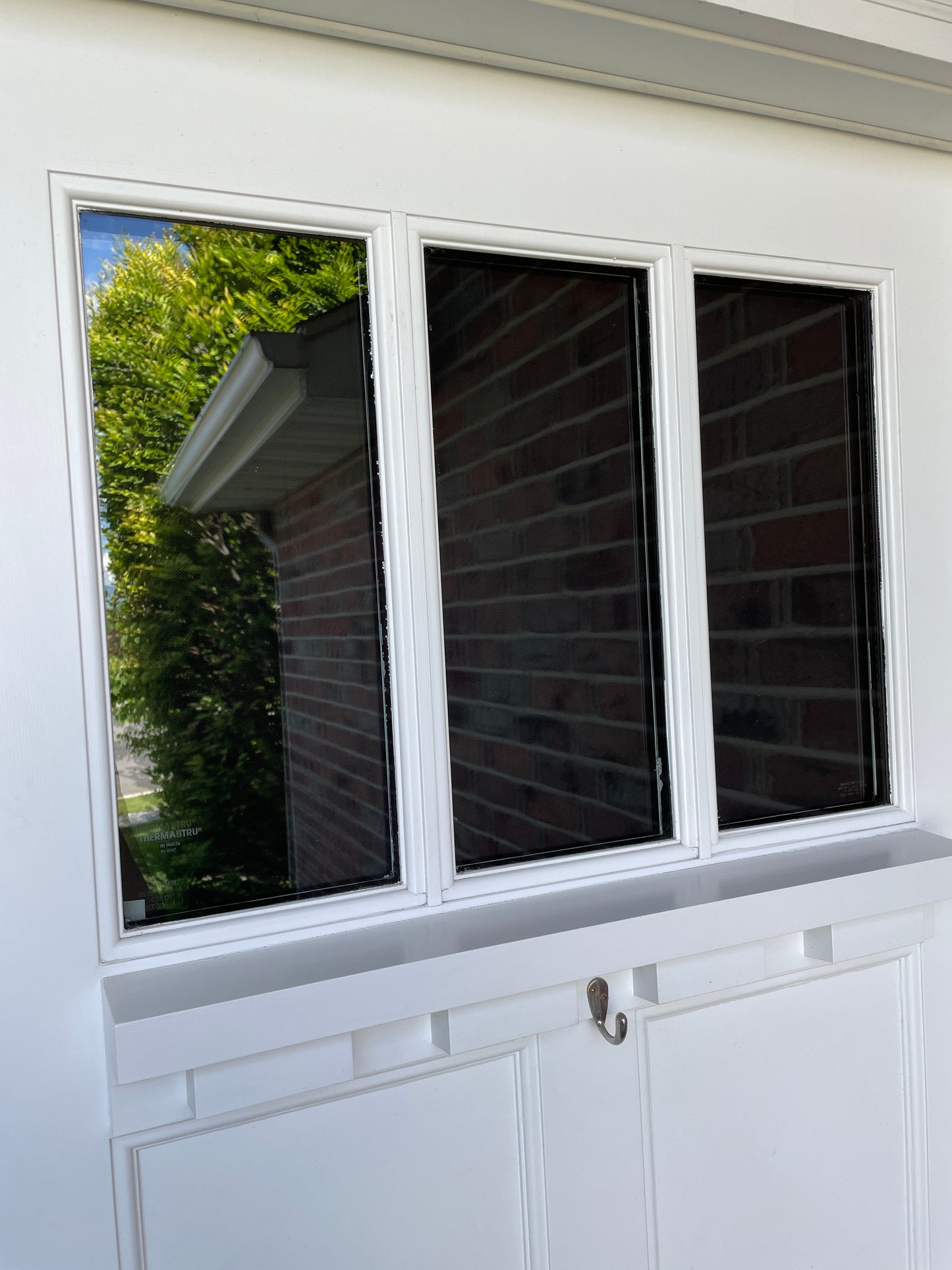 Black Small Front Door or Sidelight Curtains Room Darkening - 1 panel