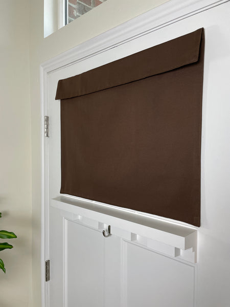 Brown Chocolate Small Front Door or Sidelight Curtains Room Darkening 1 panel