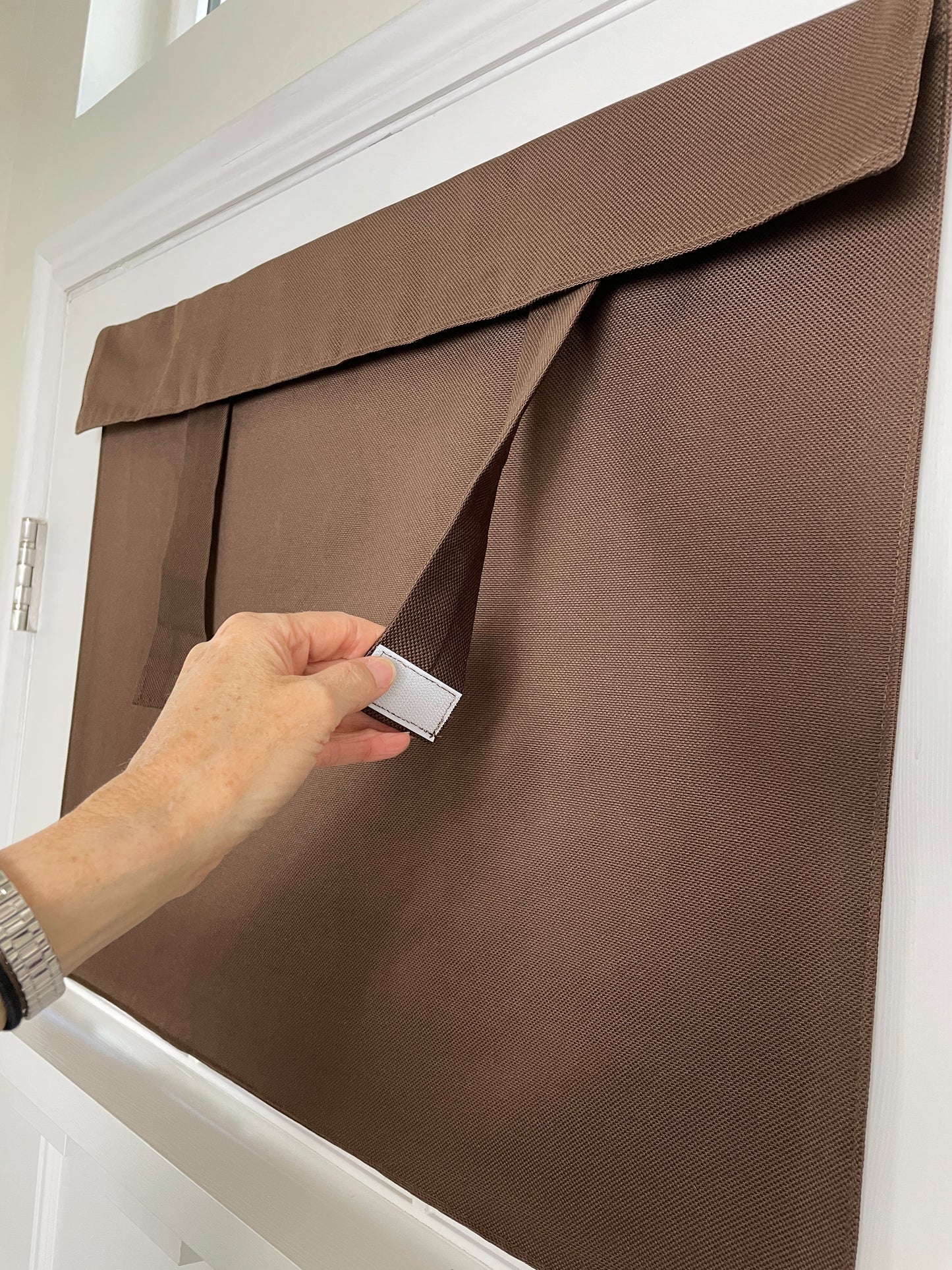 Brown Chocolate Small Front Door or Sidelight Curtains Room Darkening 1 panel