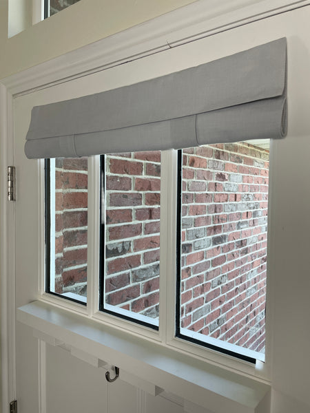 25" w x 20" L Light Gray Small Front Door Window Curtain -washable