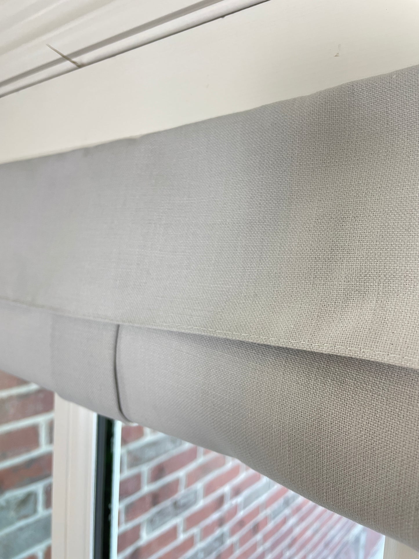 25" w x 20" L Light Gray Small Front Door Window Curtain -washable