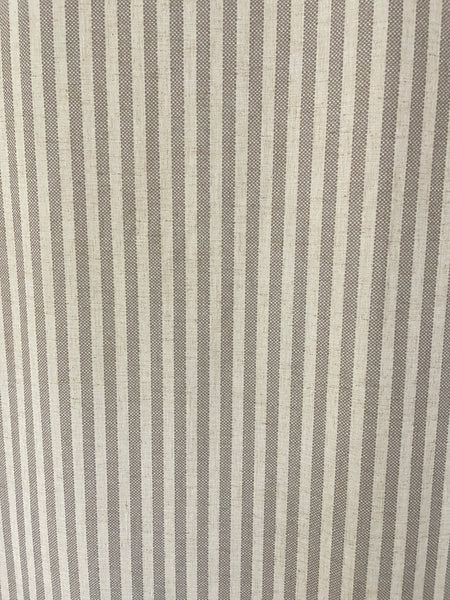 Taupe Striped French Door Curtain - 1 Panel