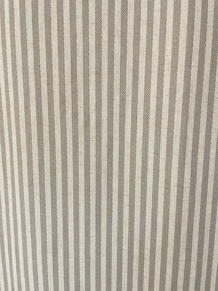 Taupe Striped French Door Curtain - 1 Panel