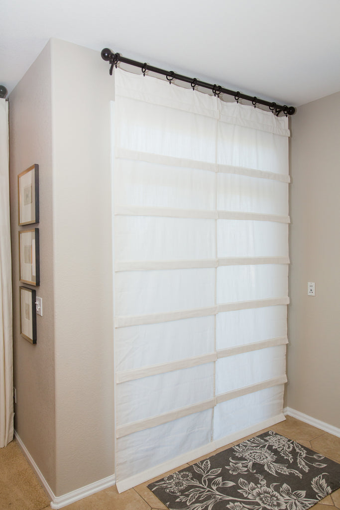 Off White Sliding Glass Door Curtain Shade Price 1 panel