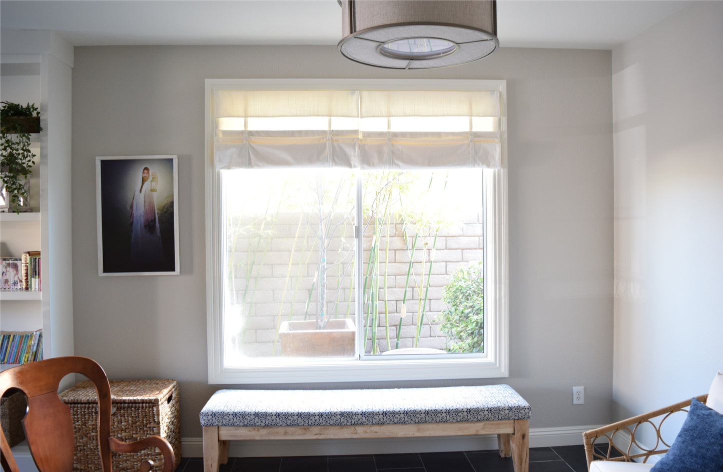 Off White Cascade Camalay® Curtain (double thickness) 1 panel