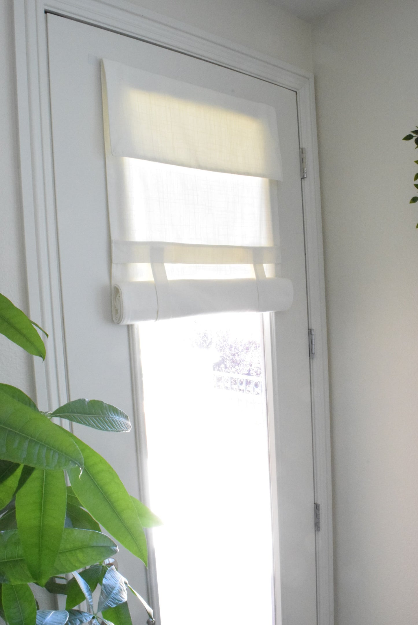 Off White Drop Down Extra Long French Door Curtain 1 panel
