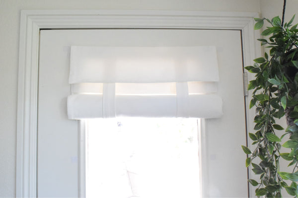Off White Herringbone French Door Curtain 1 panel